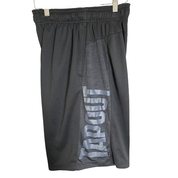 Tapout MMA Drawstring Training Shorts Black Gray Mens Small - Picture 5 of 5